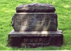 Clement Clarke Moore's gave site in Trinity Cemetery
