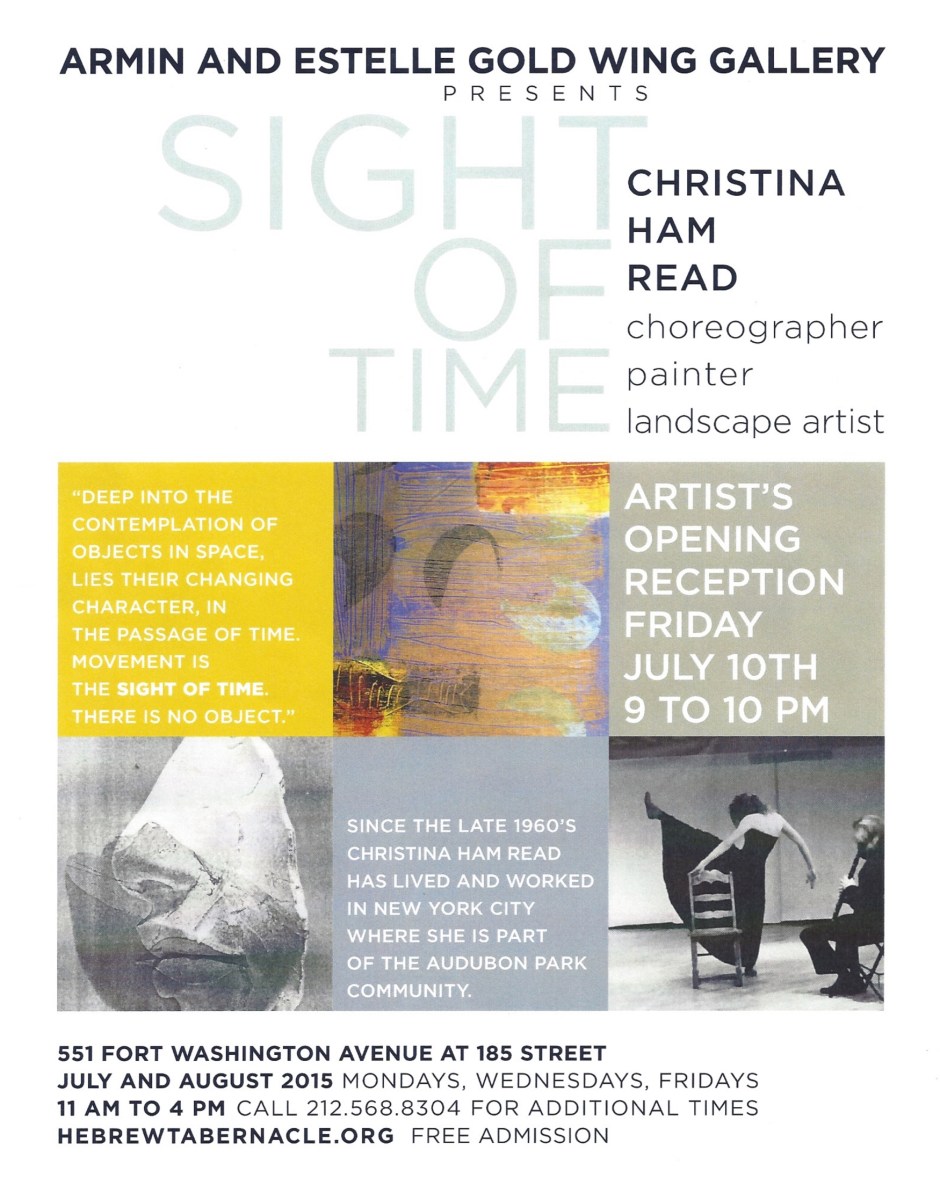 SIGHT OF TIME Art FLyer